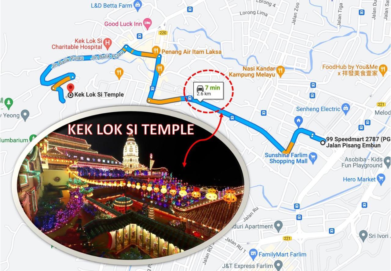 Cozy Suite For 2-6 Pax Near Kek Lok Si, Penang Hill, Sunshine Central Ayer Itam Exterior photo