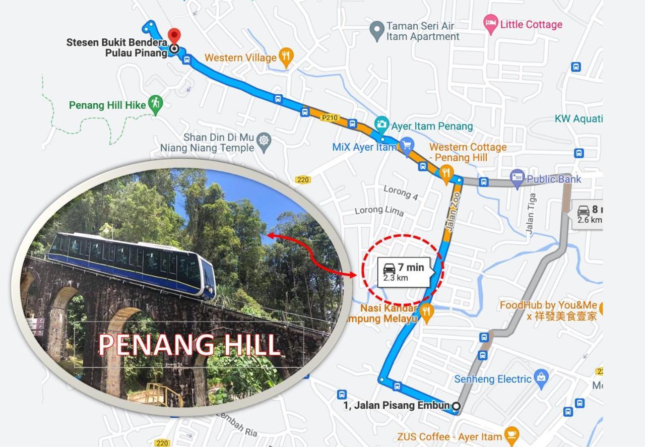 Cozy Suite For 2-6 Pax Near Kek Lok Si, Penang Hill, Sunshine Central Ayer Itam Exterior photo